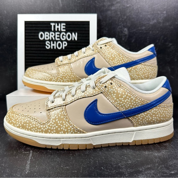Nike Other - DUNK LOW PREMIUM MONTREAL BAGEL SESAME SEED PRINT MENS SHOES SIZE 9.5 GUM SOLE